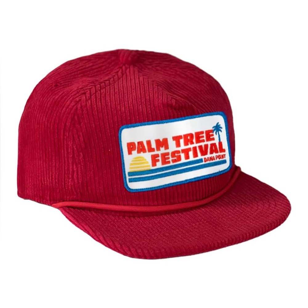Aviator Nation Palm Tree Festival “Vintage Trucker Hat,” corduroy, surfer style